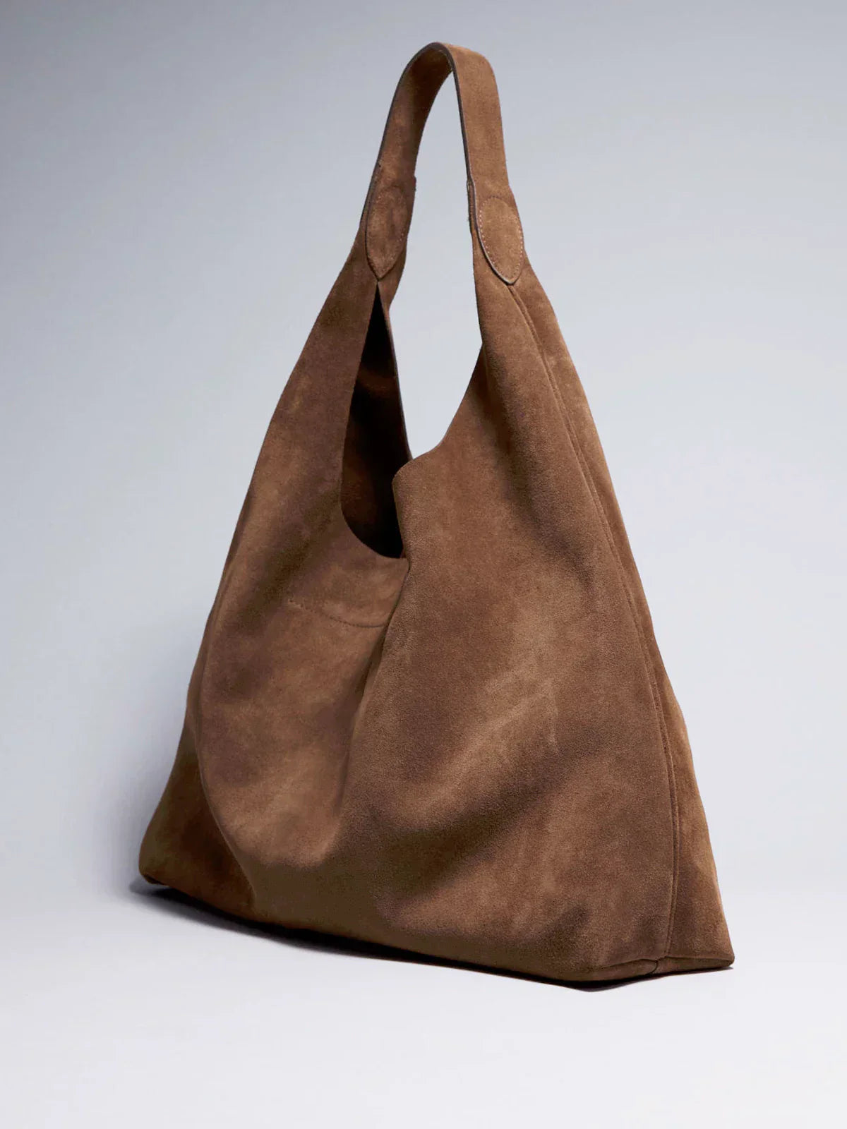 Women's Large Suede Hobo Shoulder Bag