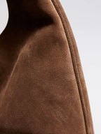 Women's Large Suede Hobo Shoulder Bag