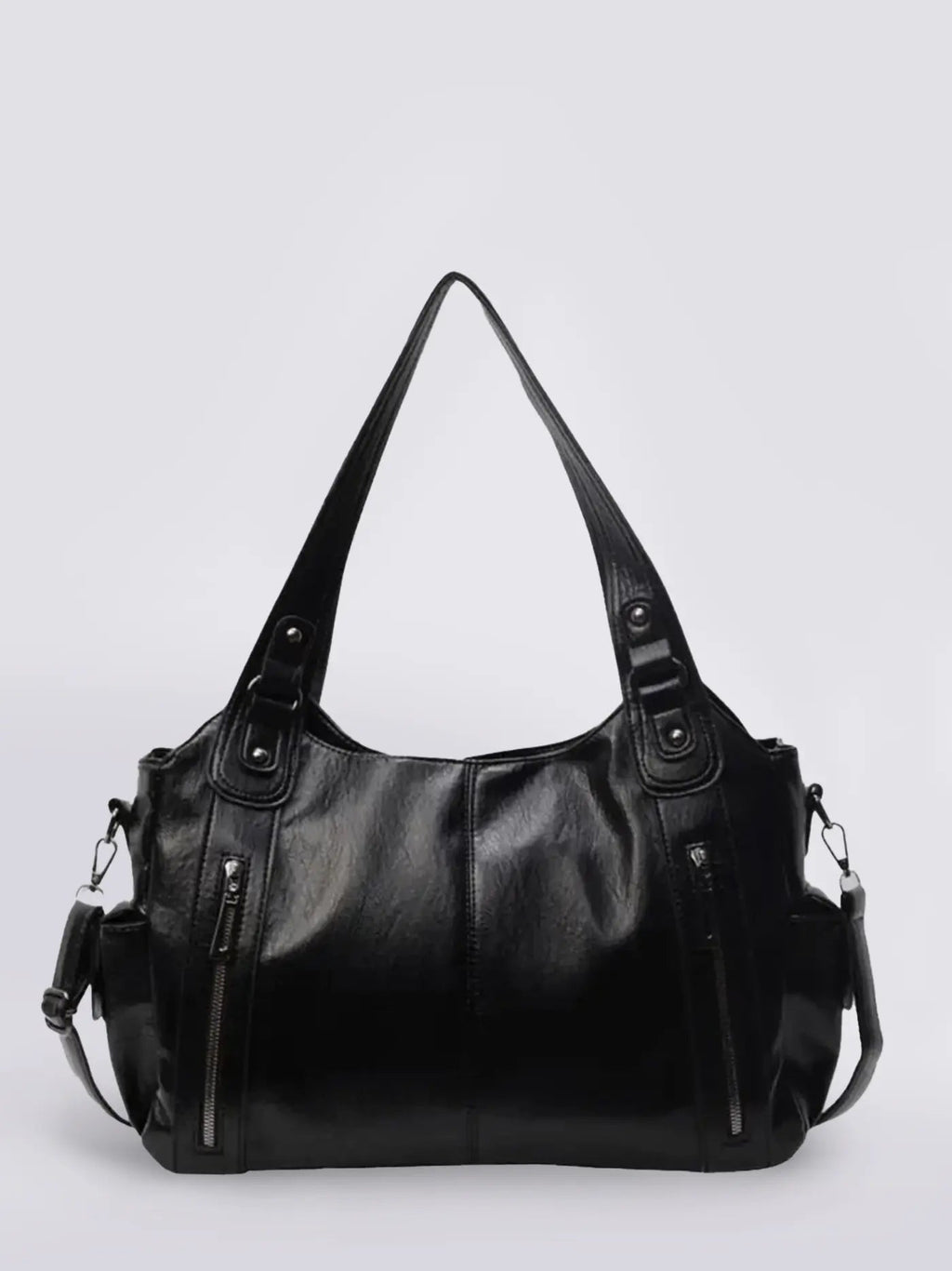 Women’s Large Zip Detail Shoulder Bag