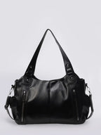 Women’s Large Zip Detail Shoulder Bag