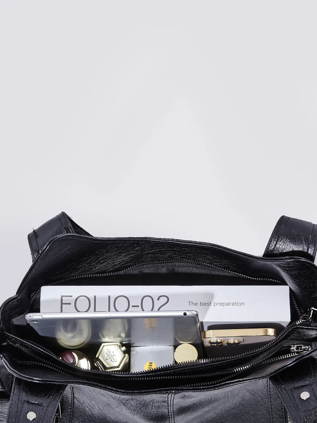 Women’s Large Zip Detail Shoulder Bag