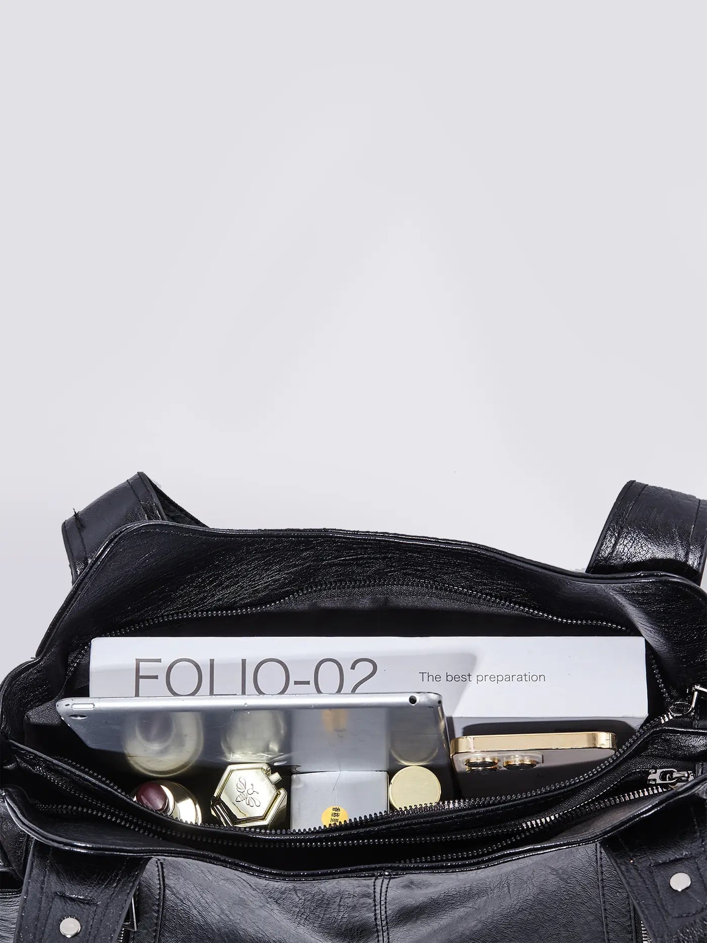 Women’s Large Zip Detail Shoulder Bag