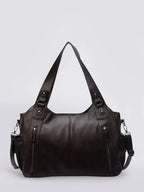 Women’s Large Zip Detail Shoulder Bag