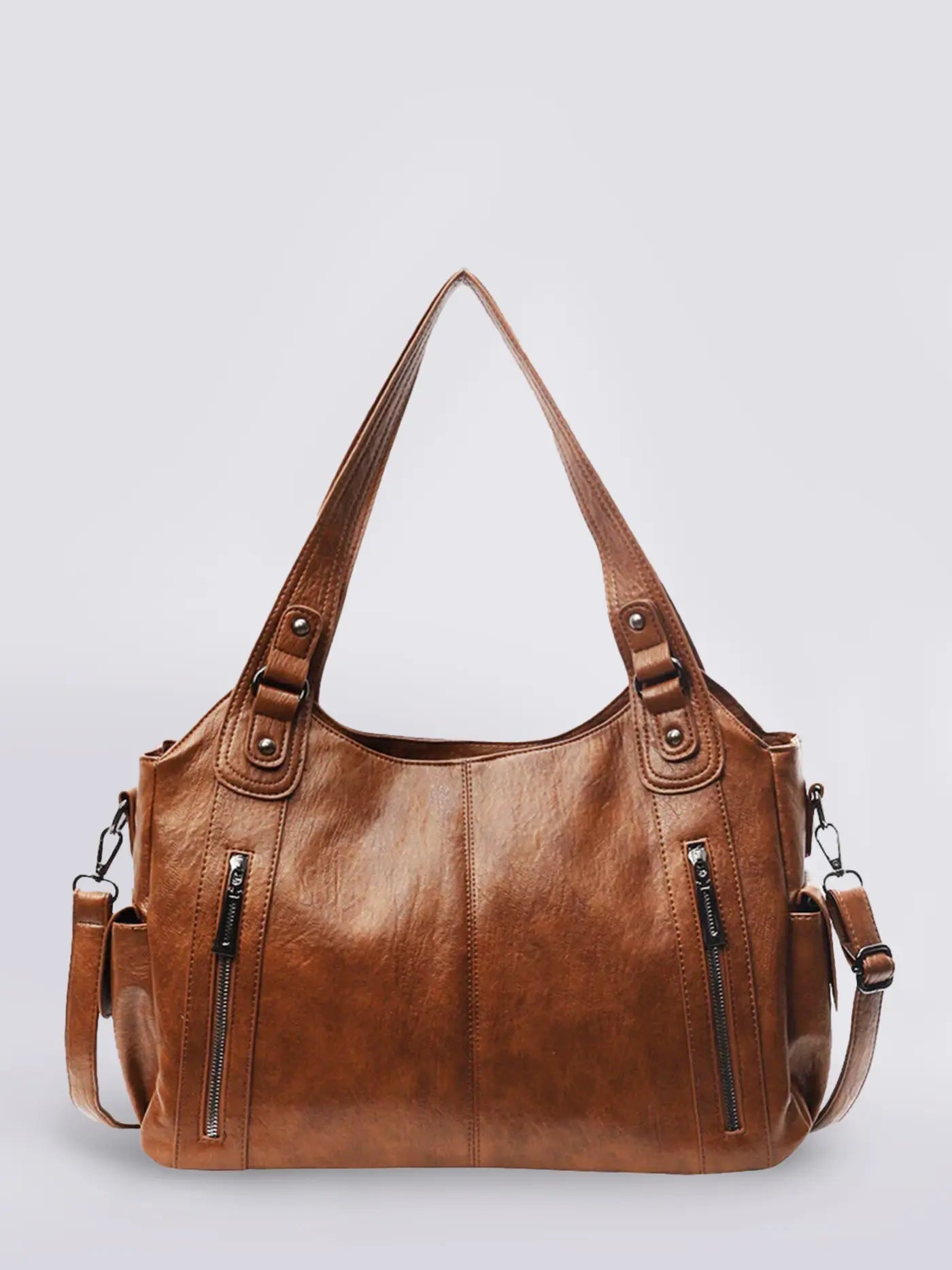 Women’s Large Zip Detail Shoulder Bag