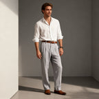 Men's Pleated Tailored Trousers