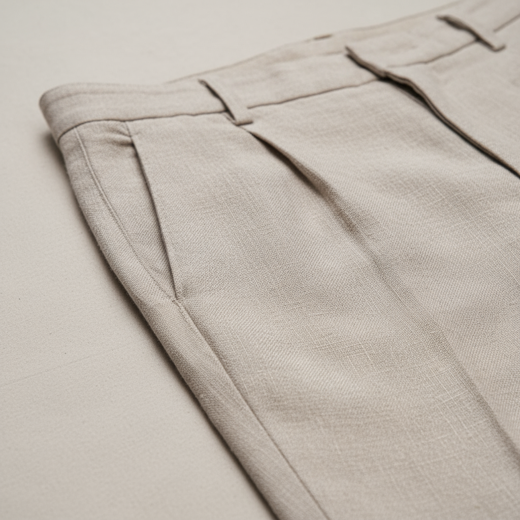 Men's Pleated Tailored Trousers