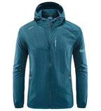 Men's Hooded Lightweight Windbreaker Jacket
