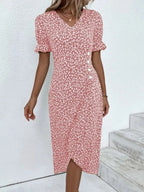 Women’s Floral V-Neck Midi Dress