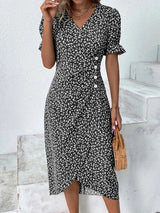 Women’s Floral V-Neck Midi Dress