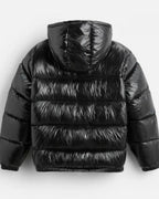 Men’s Hooded Puffer Jacket With Zip Front