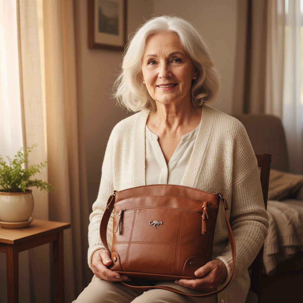 Women's Crossbody Bag with Zipper Pockets