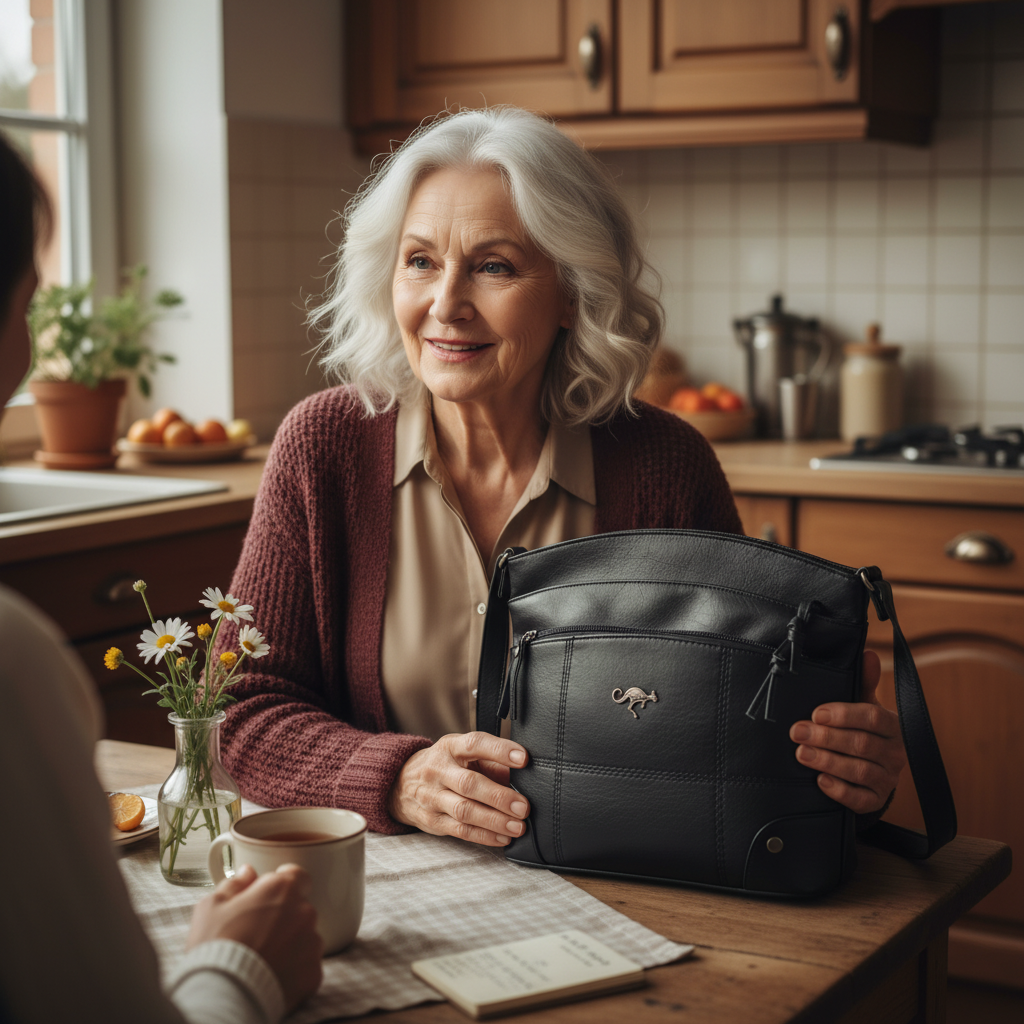 Women's Crossbody Bag with Zipper Pockets