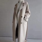 Women’s Oversized Longline Coat with Lapels