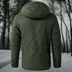 Men's Hooded Casual Jacket With Flap Detail