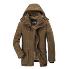 Men's Hooded Casual Jacket With Zip Details