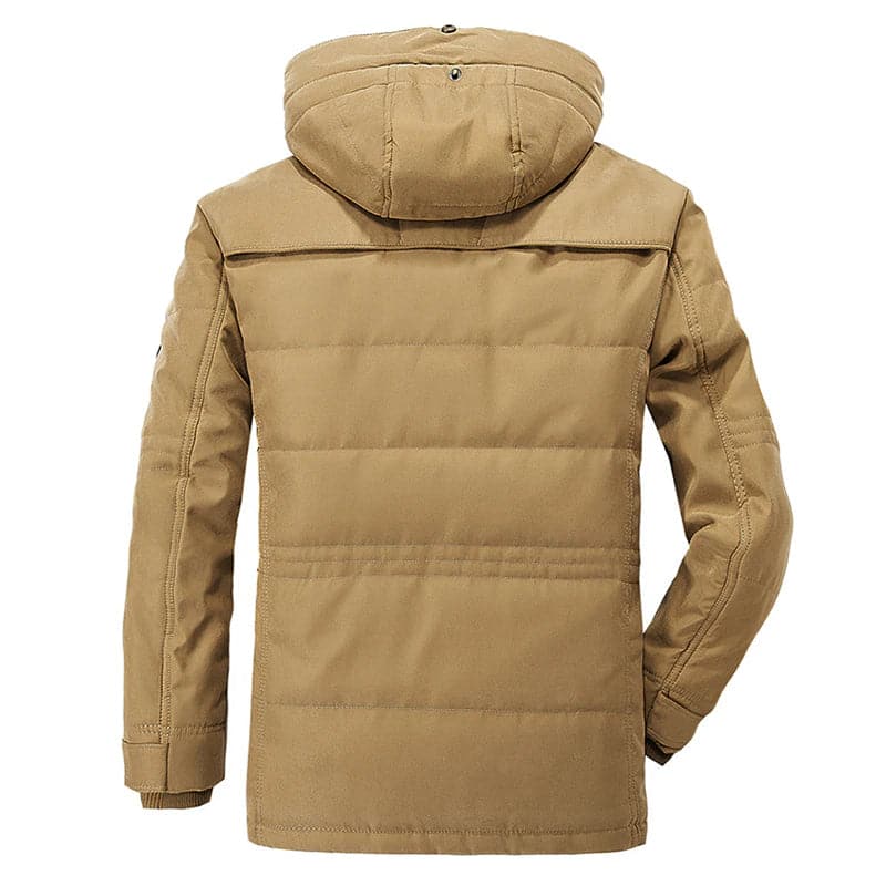 Men's Hooded Casual Jacket With Zip Details