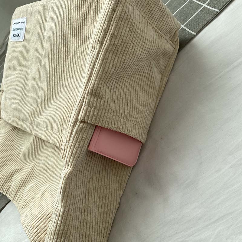 Women’s Large Capacity Corduroy Shoulder Bag