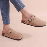 Women's Buckle Cork Clogs