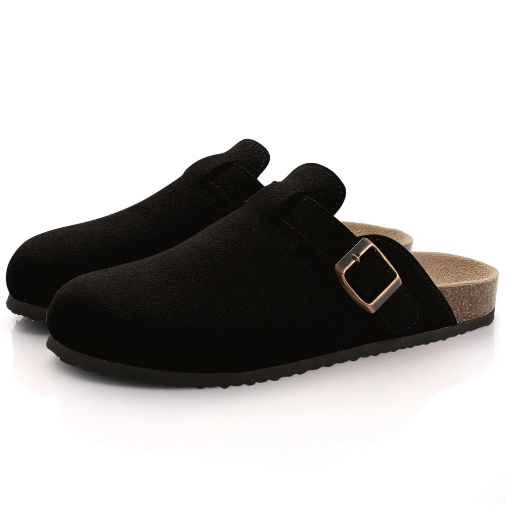 Women's Buckle Cork Clogs