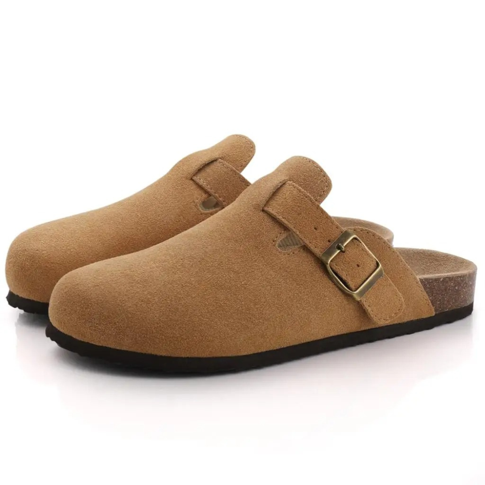 Women's Buckle Cork Clogs