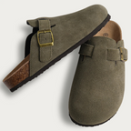 Women's Buckle Cork Clogs