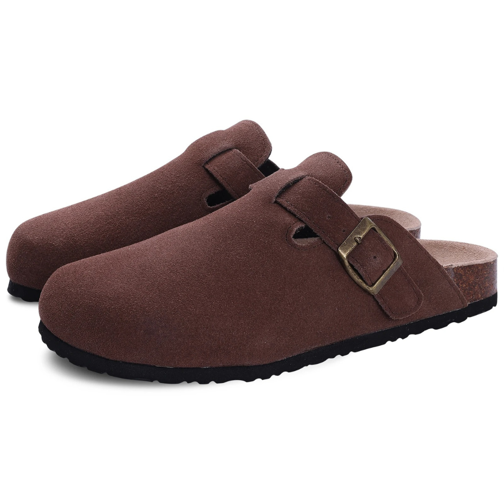 Women's Buckle Cork Clogs