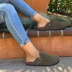 Women's Buckle Cork Clogs