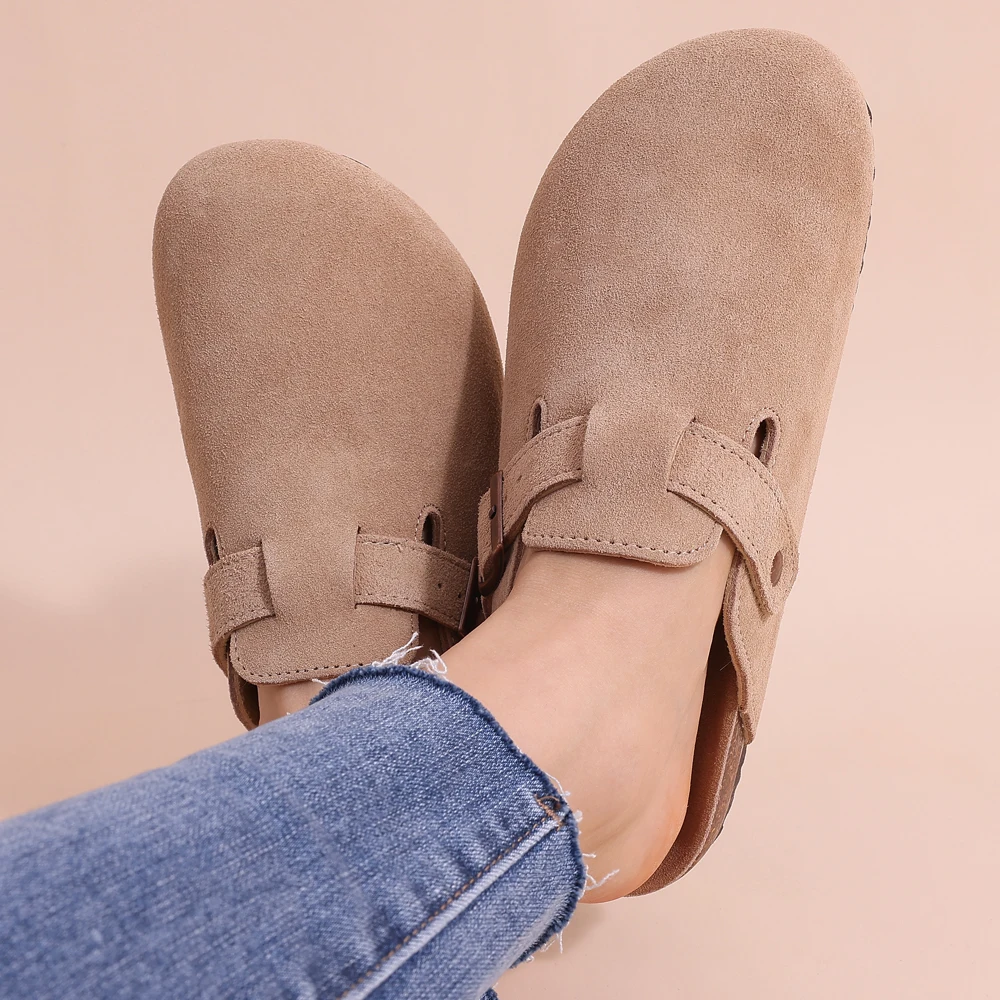 Women's Buckle Cork Clogs