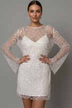 Women’s Sequin Long Sleeve Mini Dress