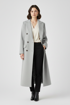 Women’s Double-Breasted Long Trench Coat