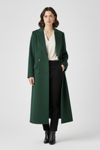 Women’s Double-Breasted Long Trench Coat