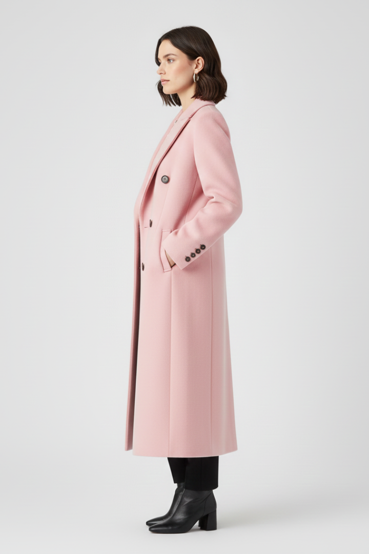 Women’s Double-Breasted Long Trench Coat