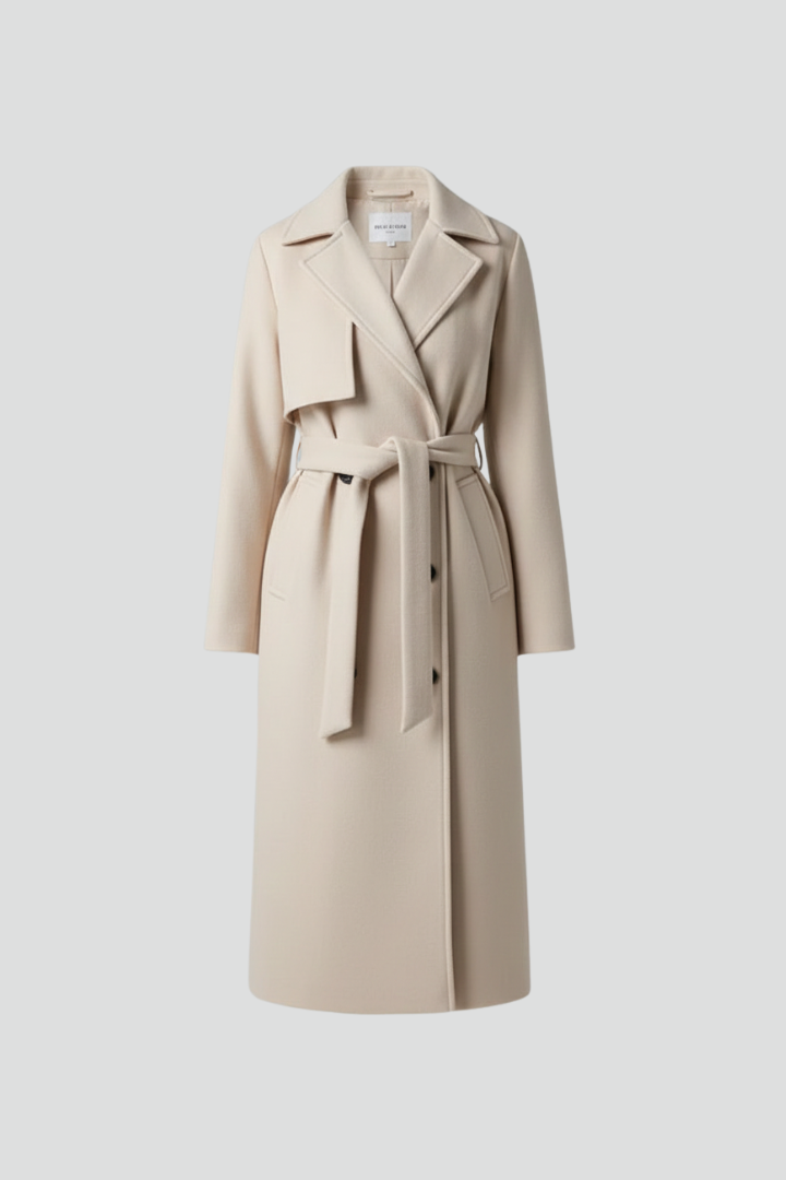 Women’s Belted Double-Breasted Trench Coat