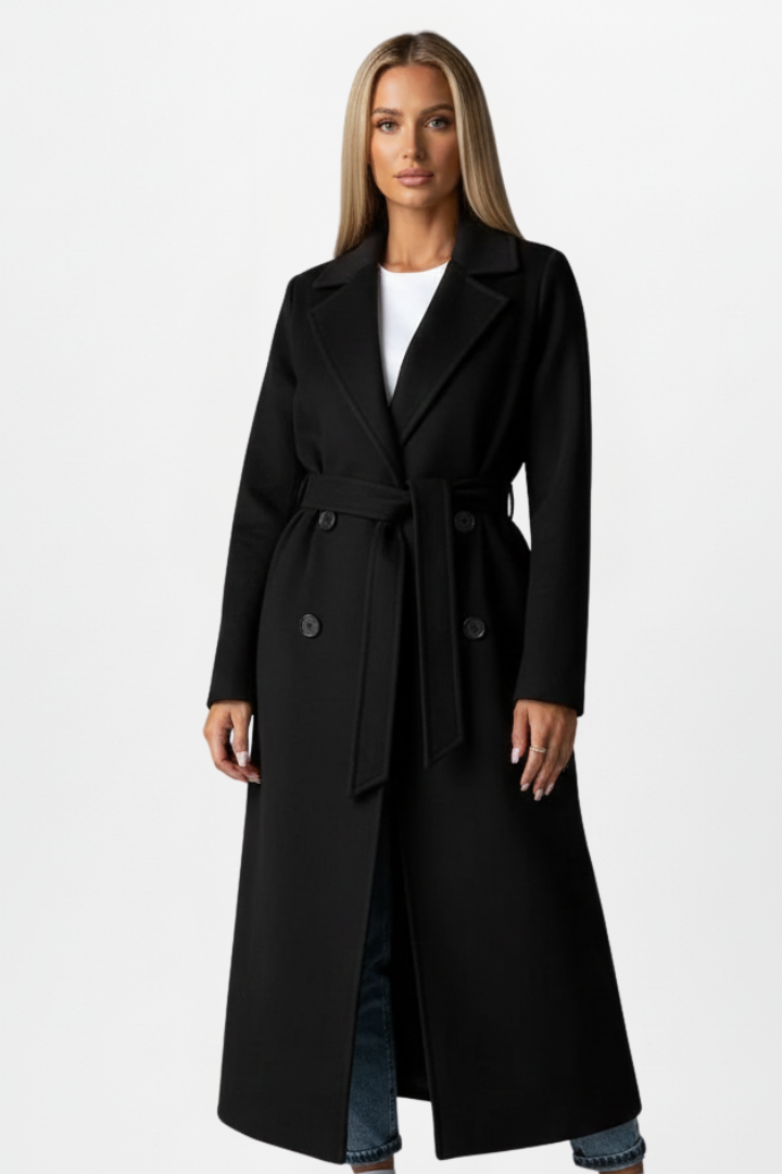 Women’s Belted Double-Breasted Trench Coat