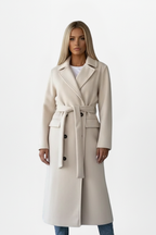 Women’s Belted Double-Breasted Trench Coat