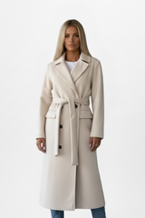 Women’s Belted Double-Breasted Trench Coat
