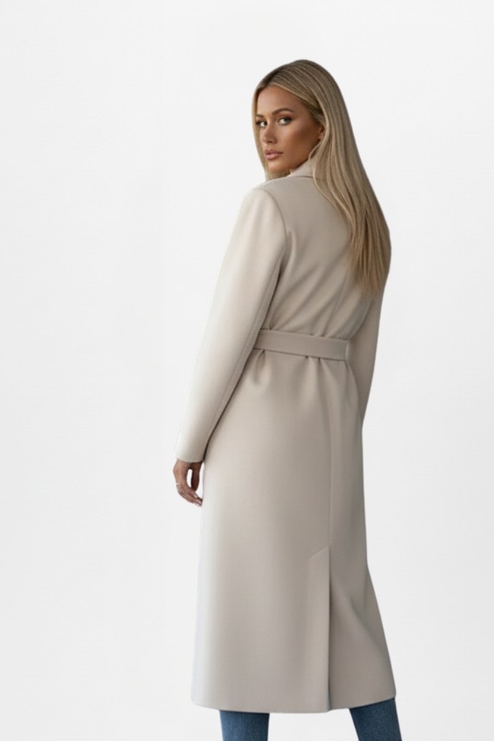 Women’s Belted Double-Breasted Trench Coat
