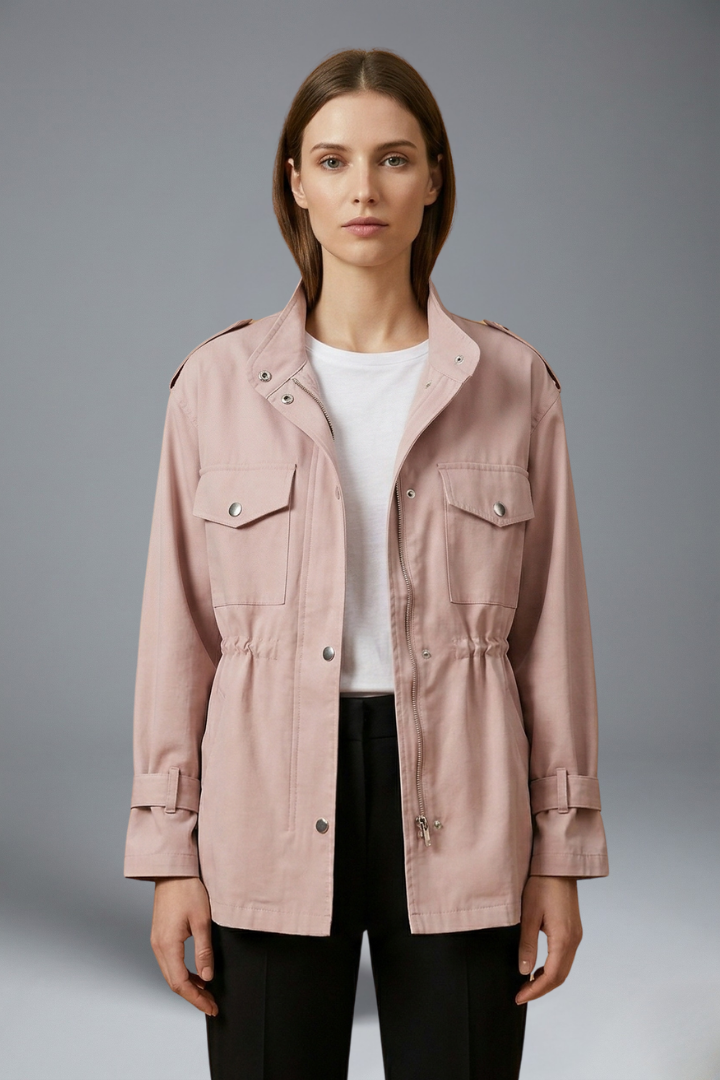 Women’s Army Jacket With Cinched Waist