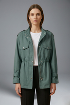 Women’s Army Jacket With Cinched Waist