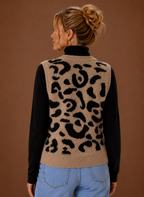 Women’s Animal Print Sweater Vest