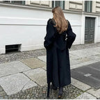 Women's Oversized Belted Long Trench Coat