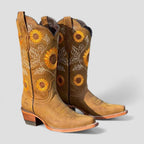 Women's Sunflower Embroidered Western Boots