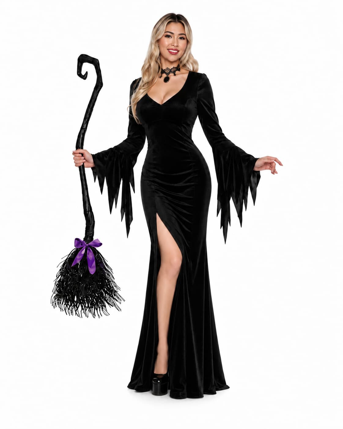 Women’s Halloween Witch Costume Maxi Dress
