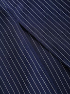 Women’s Pinstripe Belted Midi Dress