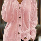 Women’s Cable Knit Button Cardigan
