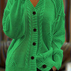 Women’s Cable Knit Button Cardigan