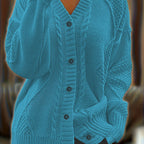 Women’s Cable Knit Button Cardigan
