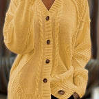 Women’s Cable Knit Button Cardigan