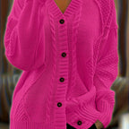 Women’s Cable Knit Button Cardigan