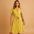 Women’s Floral V-Neck Midi Dress